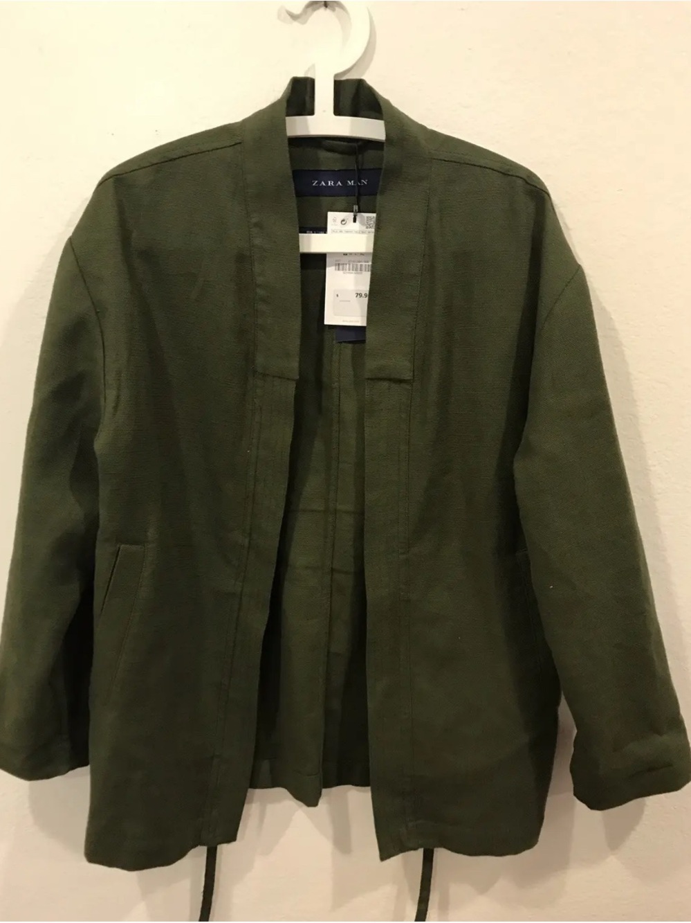 Zara Men's Olive Military Field Jacket